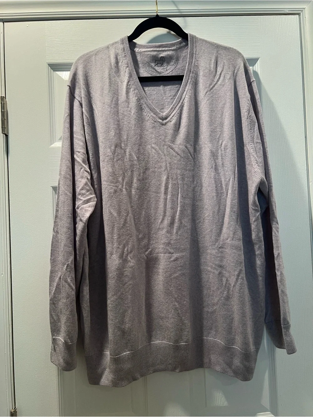 Woolx Men's V-Neck Sweater - Gray